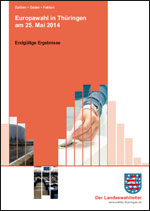 Titelbild der Veröffentlichung „Europawahl in Thringen am 25. Mai 2014 - Endgltige Ergebnisse“