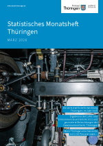 Titelbild der Veröffentlichung „Statistisches Monatsheft Thüringen März 2026“