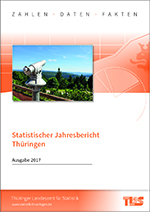 Titelbild der Veröffentlichung „Statistischer Jahresbericht Thringen, Ausgabe 2017“