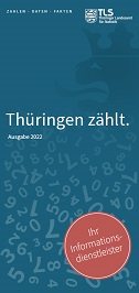Titelbild der Veröffentlichung „Faltblatt Thringen zhlt, Ausgabe 2022“