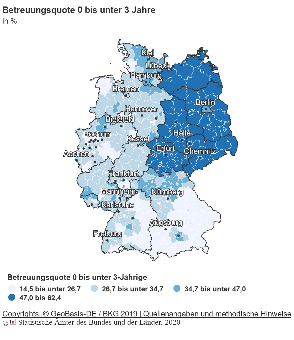 Karte Betreuungsquote