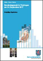 Titelbild der Veröffentlichung „Bundestagswahl in Thüringen am 24. September 2017- Endgültige Ergebnisse“