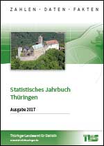 Titelbild der Veröffentlichung „Statistisches Jahrbuch Thüringen, Ausgabe 2017“