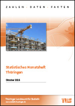 Titelbild der Veröffentlichung „Statistisches Monatsheft Thüringen, Oktober 2015“