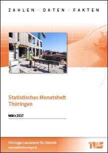 Titelbild der Veröffentlichung „Statistisches Monatsheft Thüringen, März 2017“