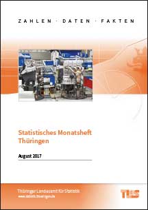 Titelbild der Veröffentlichung „Statistisches Monatsheft Thüringen, August 2017“