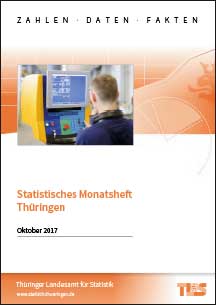 Titelbild der Veröffentlichung „Statistisches Monatsheft Thüringen, Oktober 2017“