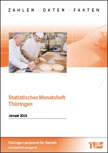 Titelbild der Veröffentlichung „Statistisches Monatsheft Thüringen, Januar 2018“