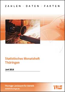 Titelbild der Veröffentlichung „Statistisches Monatsheft Thüringen Juni 2018“