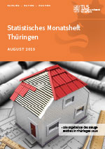 Titelbild der Veröffentlichung „Statistisches Monatsheft Thüringen August 2019“