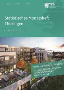 Titelbild der Veröffentlichung „Statistisches Monatsheft Thüringen November 2020“