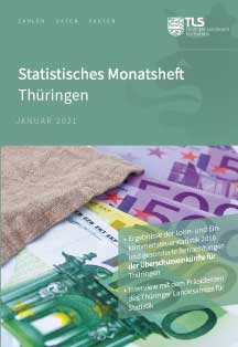 Titelbild der Veröffentlichung „Statistisches Monatsheft Thüringen Januar 2021“