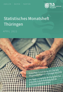 Titelbild der Veröffentlichung „Statistisches Monatsheft Thüringen April 2021“