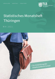Titelbild der Veröffentlichung „Statistisches Monatsheft Thüringen Mai 2021“