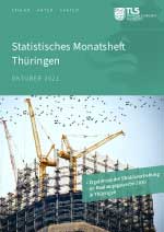 Titelbild der Veröffentlichung „Statistisches Monatsheft Thüringen Oktober 2021“