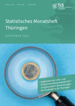 Titelbild der Veröffentlichung „Statistisches Monatsheft Thüringen November 2021“