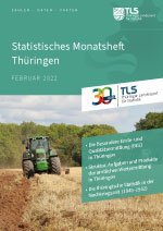 Titelbild der Veröffentlichung „Statistisches Monatsheft Thüringen Februar 2022“