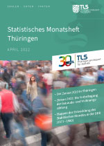 Titelbild der Veröffentlichung „Statistisches Monatsheft Thüringen April 2022“