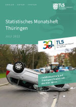 Titelbild der Veröffentlichung „Statistisches Monatsheft Thüringen Juli 2022“