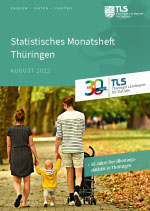 Titelbild der Veröffentlichung „Statistisches Monatsheft Thüringen August 2022“