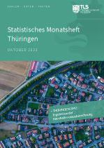 Titelbild der Veröffentlichung „Statistisches Monatsheft Thüringen Oktober 2023“