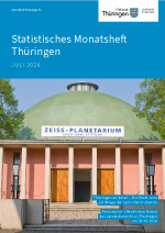 Veröffentlichung „Statistisches Monatsheft Thüringen Juli 2026“ im PDF-Format Veröffentlichung „Statistisches Monatsheft Thüringen Juli 2026“ im PDF-Format