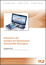 Titelbild der Veröffentlichung „Statistische Monatshefte - Verzeichnis der Aufsätze, Ausgabe 2014“