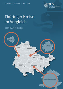 Titelbild der Veröffentlichung „Thüringer Kreise im Vergleich, Ausgabe 2018“