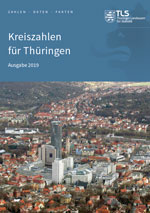 Titelbild der Veröffentlichung „Kreiszahlen fr Thringen, Ausgabe 2019“