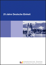 Titelbild der Veröffentlichung „25 Jahre Deutsche Einheit - Statistische Ämter des Bundes und der Länder“