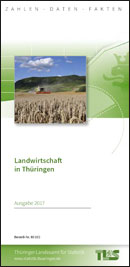 Titelbild der Veröffentlichung „Faltblatt "Landwirtschaft in Thüringen",  Ausgabe 2017“