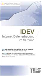 Titelbild der Veröffentlichung „Faltblatt "IDEV - Internet Datenerhebung im Verbund"“